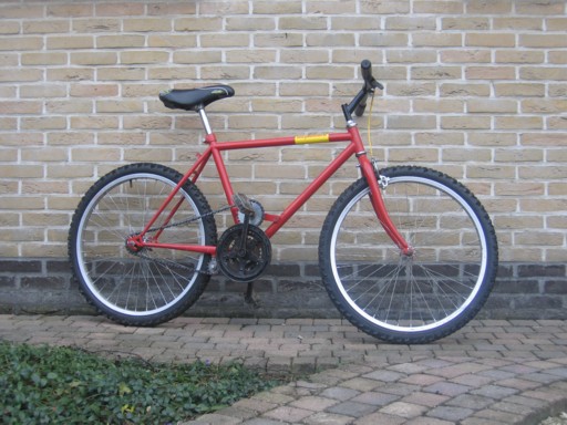 gekke fiets, type achteruittrapper